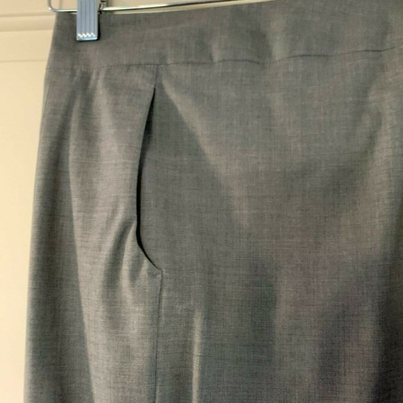 NWOT JIL SANDER Gray Wool Dress Trousers SZ 6 - Picture 2 of 5